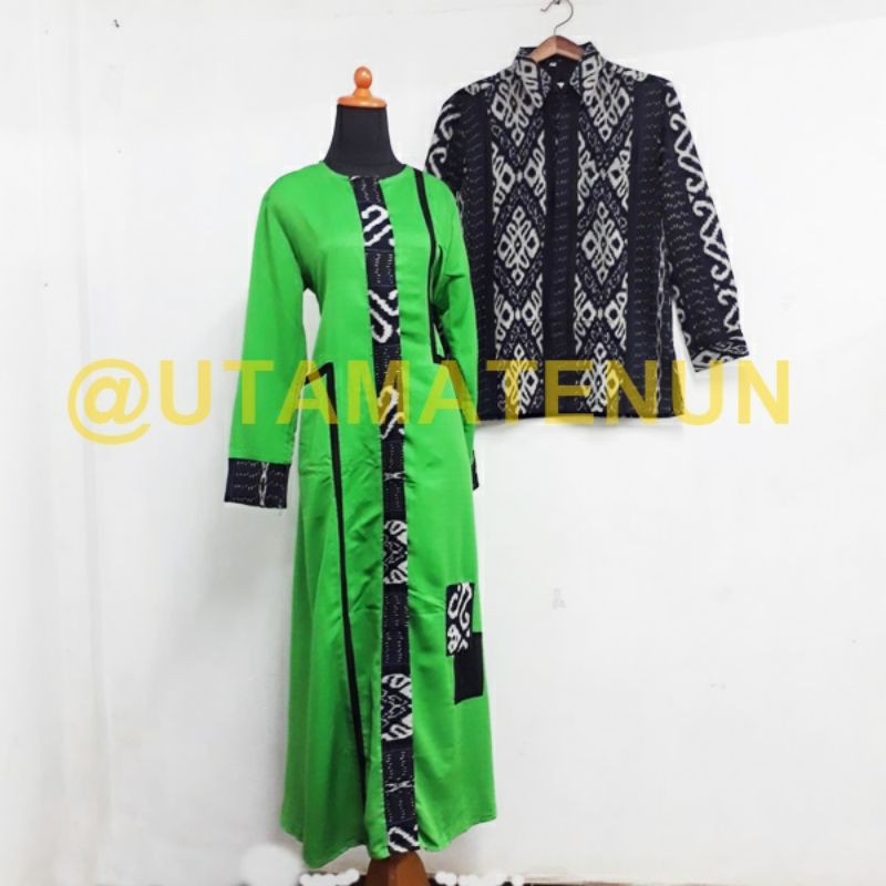 Baju Muslim Couple Tenun