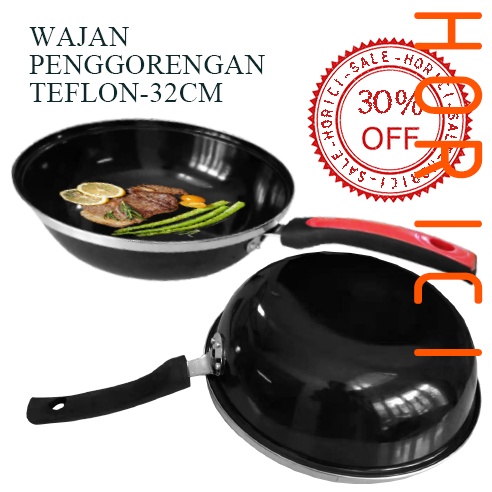 Wajan Bagus 32CM Wajan Bagus Teflon 32cm / Wajan Penggorengan Teflon 32cm