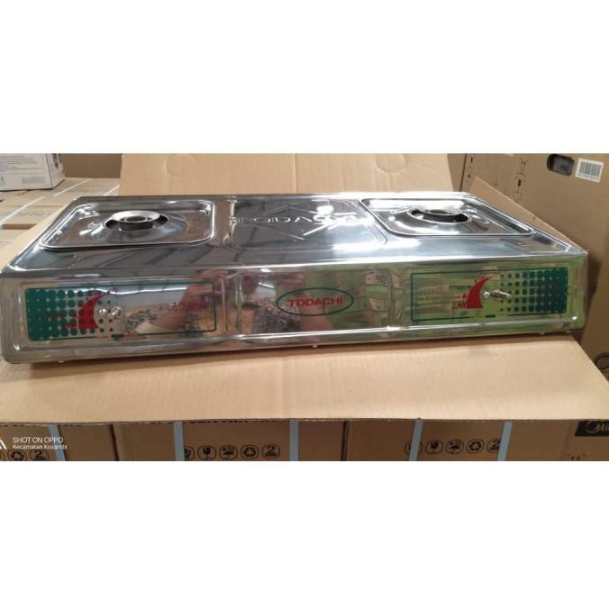 Hot Todachi Kompor Gas 2 Tungku Jadul Full Stainless T2000 T-2000 Sansalvador13