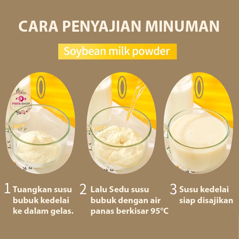 Original Soybean Milk Powder Susu Kedelai SUGAR FREE kacang hitam jujube 500gram