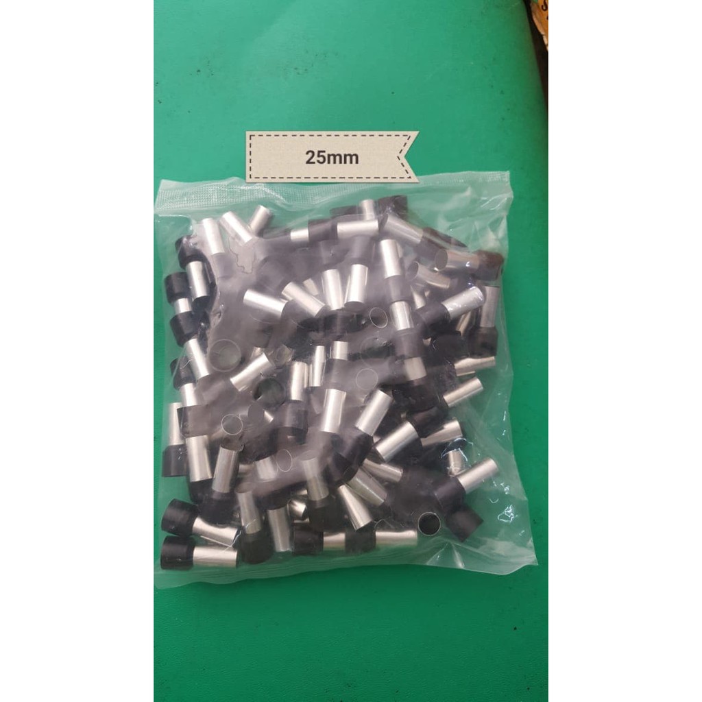 Skun Ferules 25mm / Verules 25mm / Skun Kabel Ferulles 25mm / Skun Tusuk 25mm / Ferules Isolated