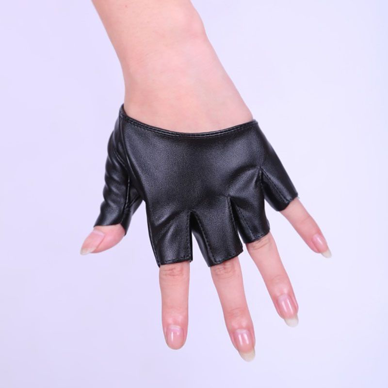 Sepasang Sarung Tangan Half Palm Wanita / Half Palm Leather Gloves