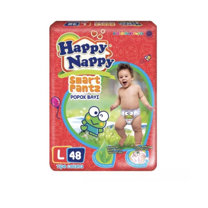 Happy Nappy Smart Pants S60 / M54 / L48 / XL44 / XXL36 || Happy Nappy Kemasan Jumbo