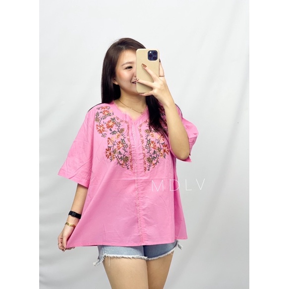 MDLV ~ 5072 Jocelynn Embroidered Top Atasan Blouse Wanita Fashion import