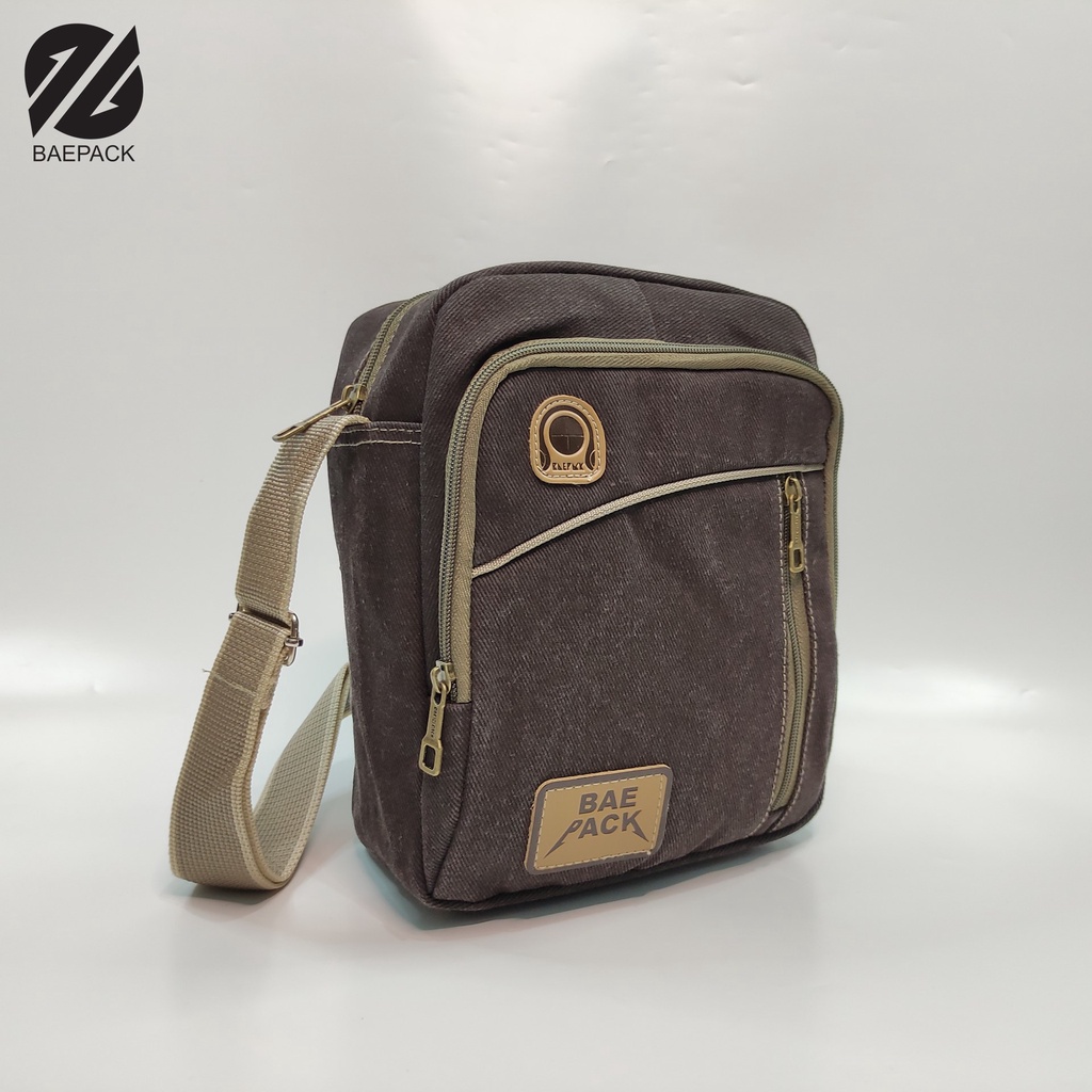 Tas Selempang Cowok Dengan Lubang Headset Brandon Baepack / Tas Bahu Pria / Original Baepack