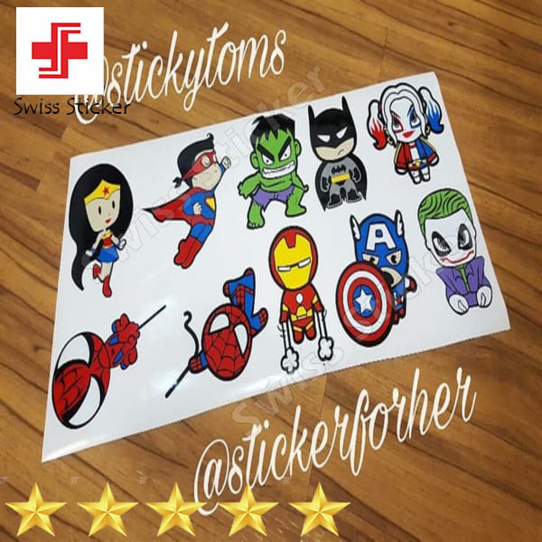 

Promo stiker cute chibi Superhero lucu-lucu gan Elegan