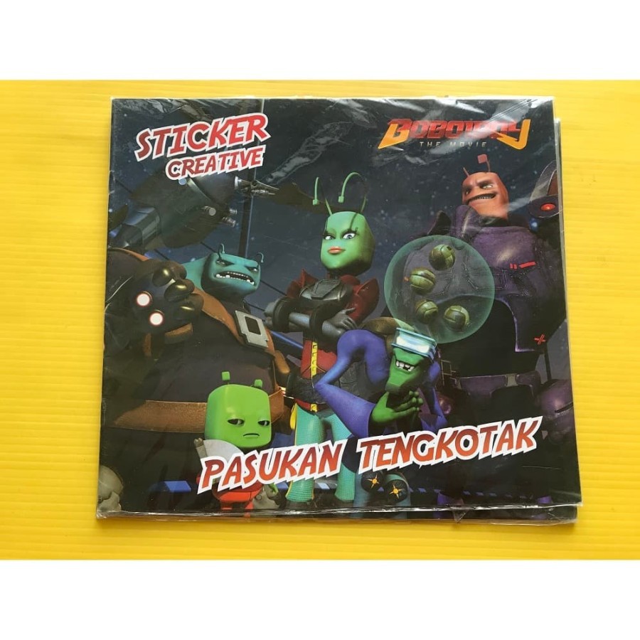 Sticker Creative BoboiBoy : Pasukan Tengkotak
