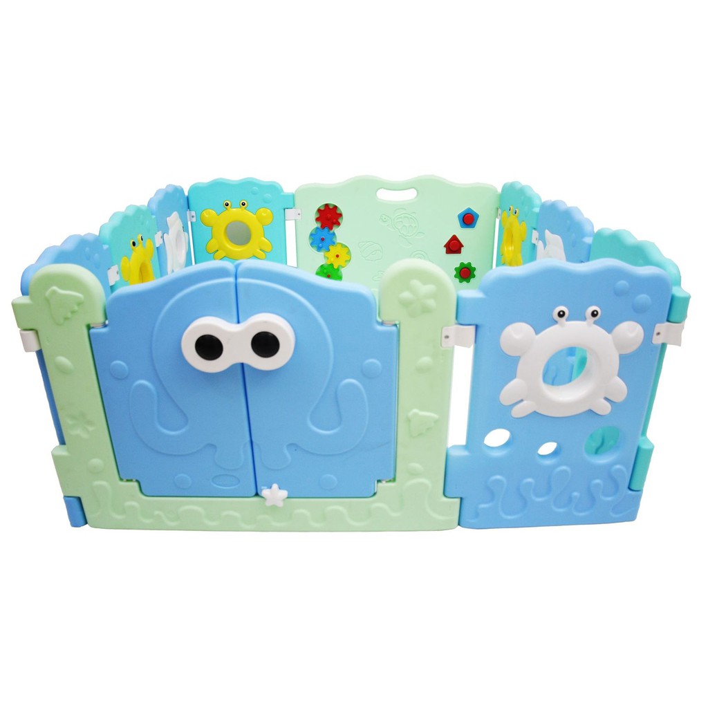 Labeille Ocean Fence 8 plus 2 Pagar Pengaman Anak Pagar Bayi Play yard playpen bermain