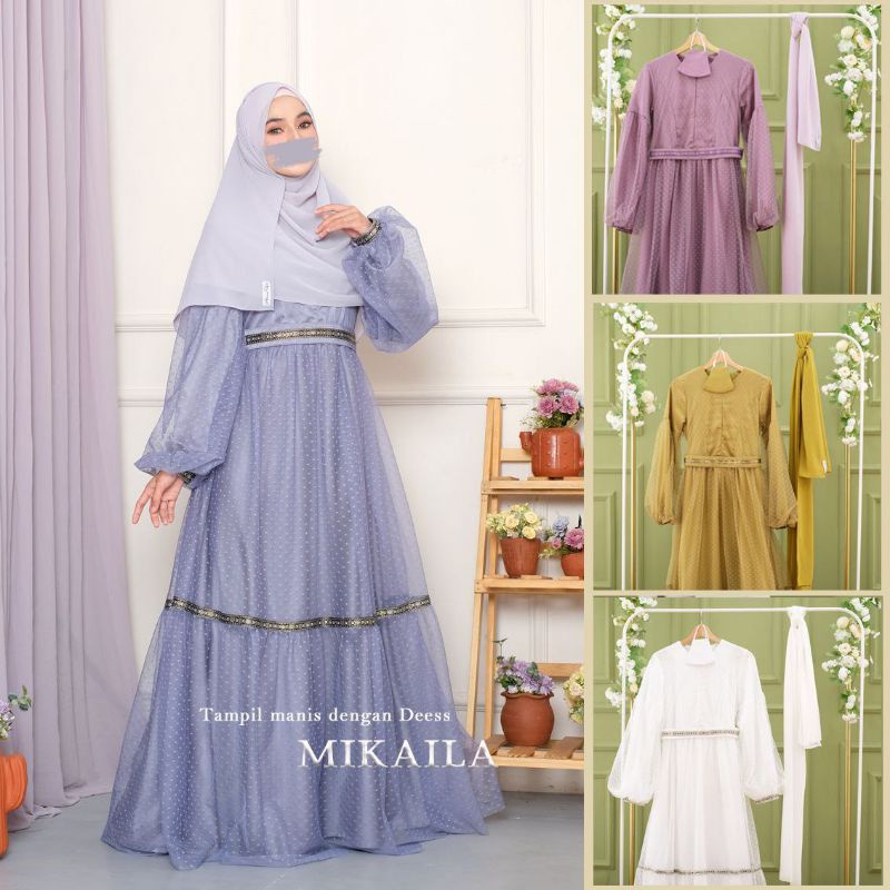 Mikaila Dress Maxmara Premium Dan Tile Dot Premium