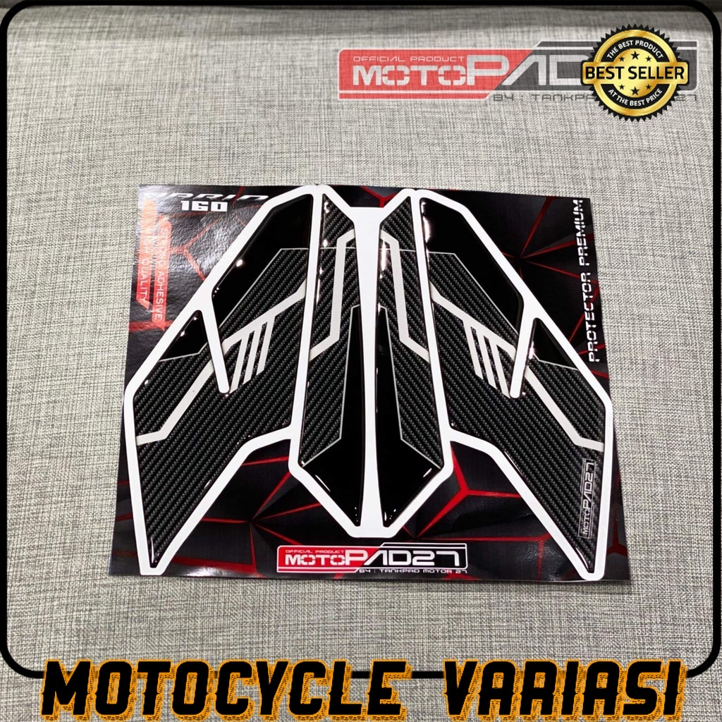 MOTOPAD27 Sticker stiker FOOTSTEP NEW HONDA VARIO 160 Resin Timbul Premium Presisi