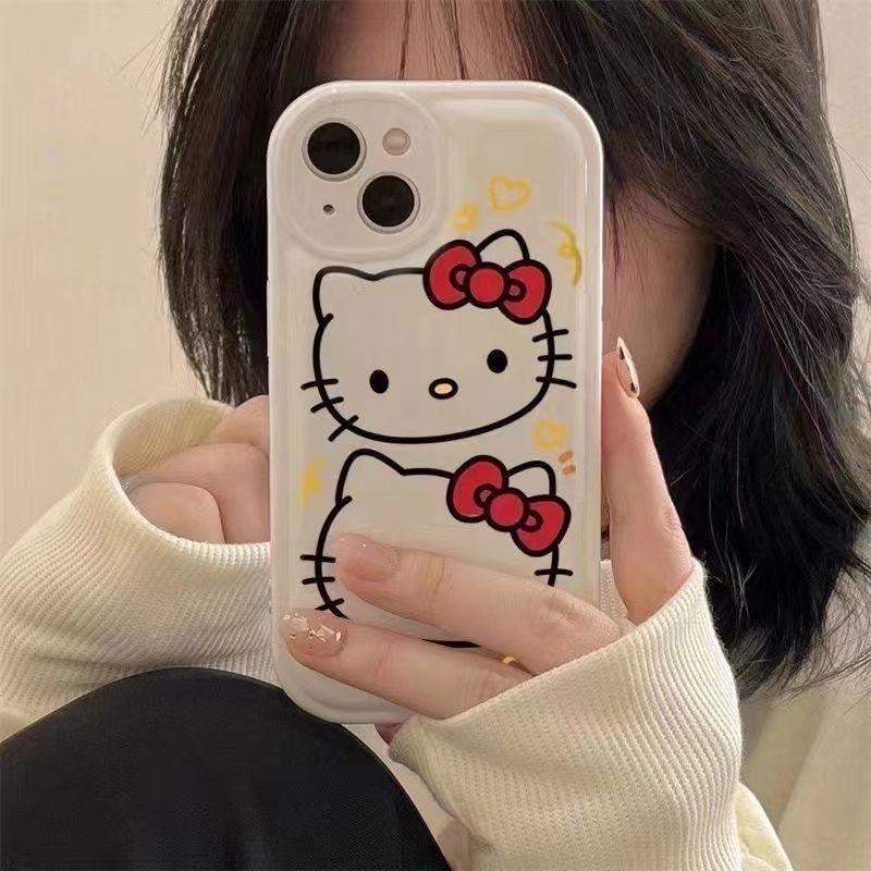 Soft Case Motif Print Kucing Untuk Iphone 12pro Max 13 11pro 8p 7