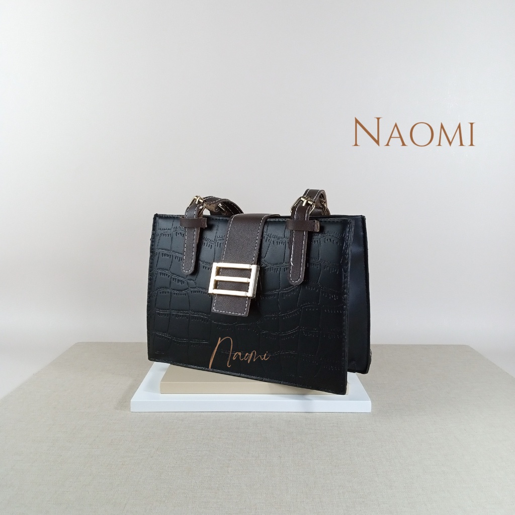 NAOMI - Serenity Bag Tas Import - Shoulder Bag Wanita Kulit Premium - Tas Formal Kerja - Tas Fashion Hand Bag Kulit - Tas Wanita - Tas Naomi - Naomi Bag