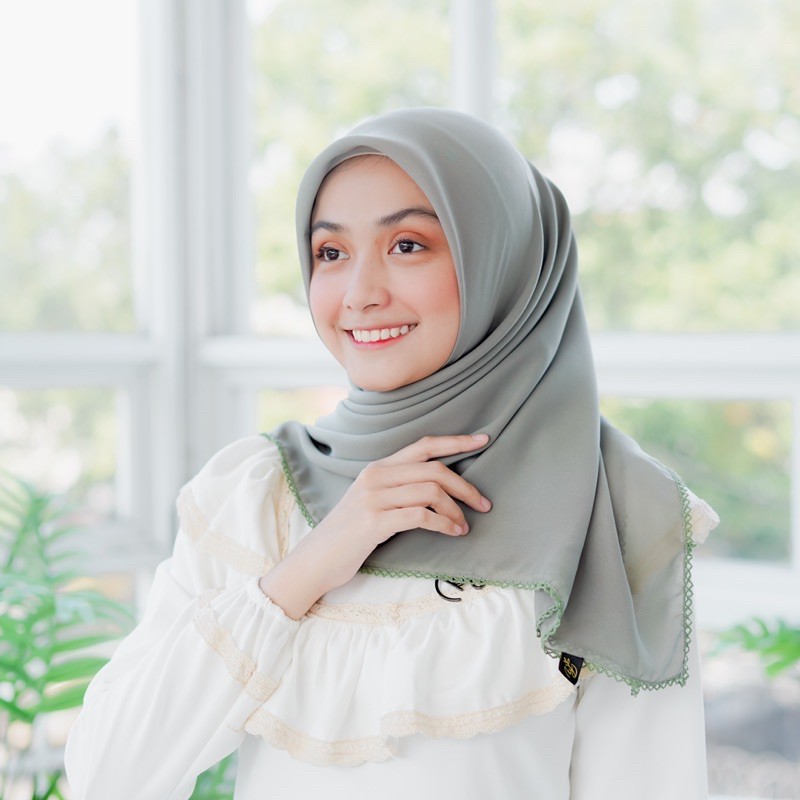 Koyu Hijab Segiempat Potton Lace Best Seller Part 2