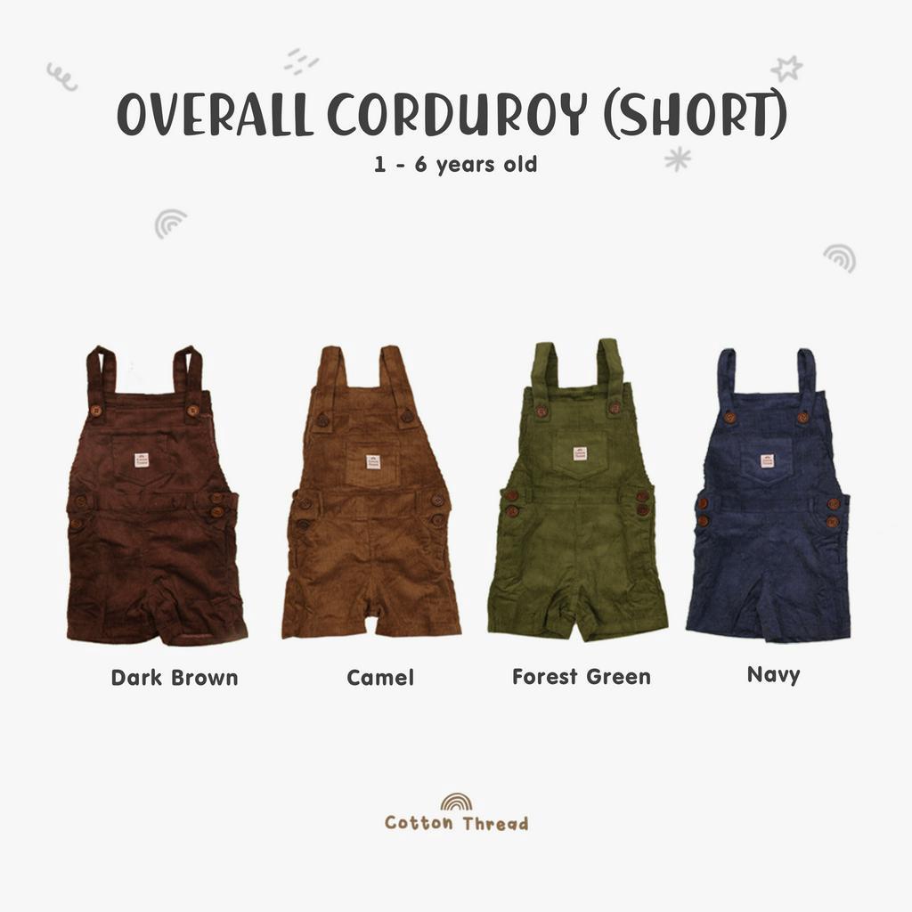 Overall Corduroy ( Short)  - Cotton Thread