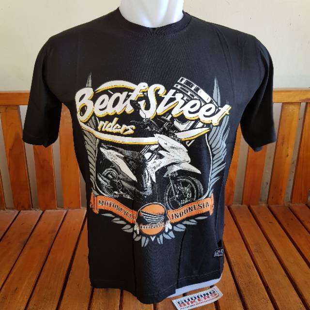 Kaos t-shirt motor honda beat street 006 fi bikers not mio vario scoopy