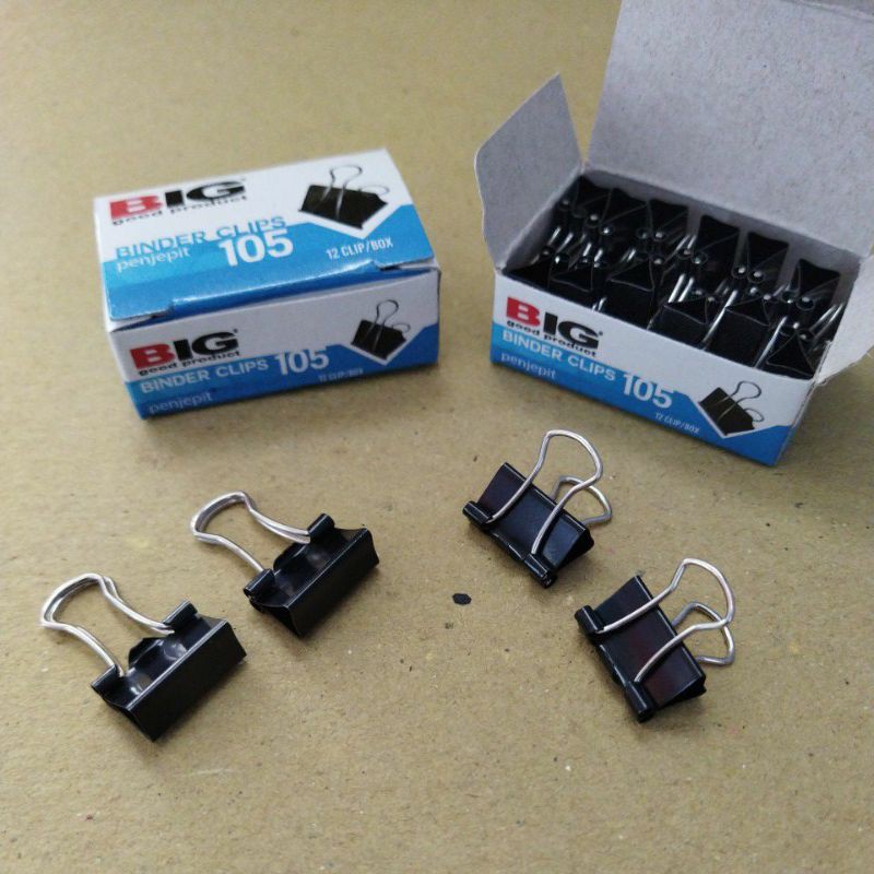 

BINDER CLIP PENJEPIT KERTAS BIG 105 1 BOX 12PCS