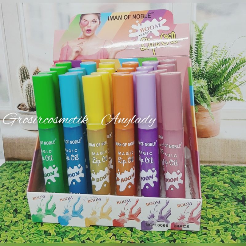[ PROMO/6PCS ] LIP OIL IMAN OF NOBLE BOOM L6066 / LIP OIL BOOM MAGIC