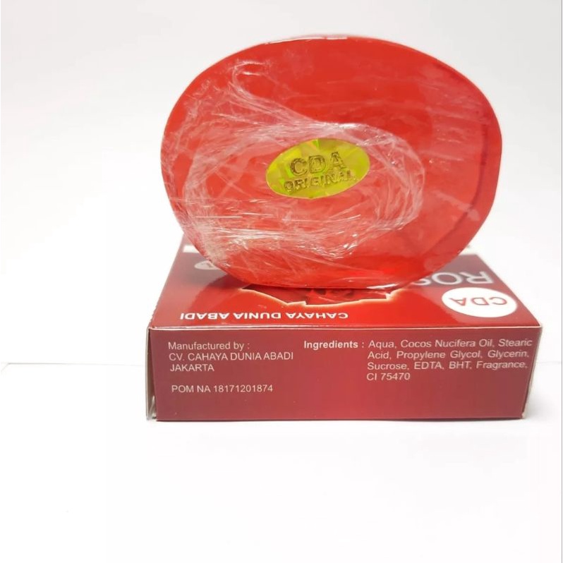 SABUN WAJAH CDA ROSE OVAL-40gr