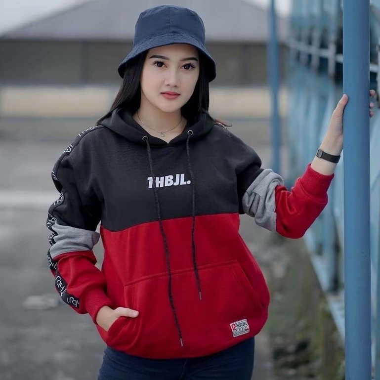 Hoodie Wanita Oversize Tebal Murah Sweater 3D Original Distro Bandung Size M L XL The Bojiel-3