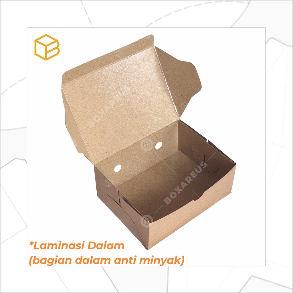 Dus Snack, Dus Kue, Snack Box, Box Makanan, Kotak Packaging Cemilan Souvenir | LB120905 (50pc)