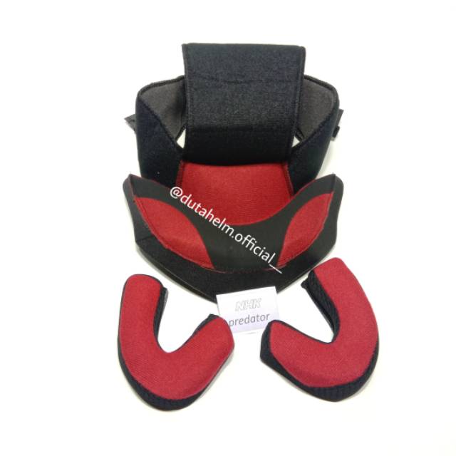 Busa Helm NHK Predator Crypton S M L Fullset Pipi Kancing Besi Plastik Custom Half Face