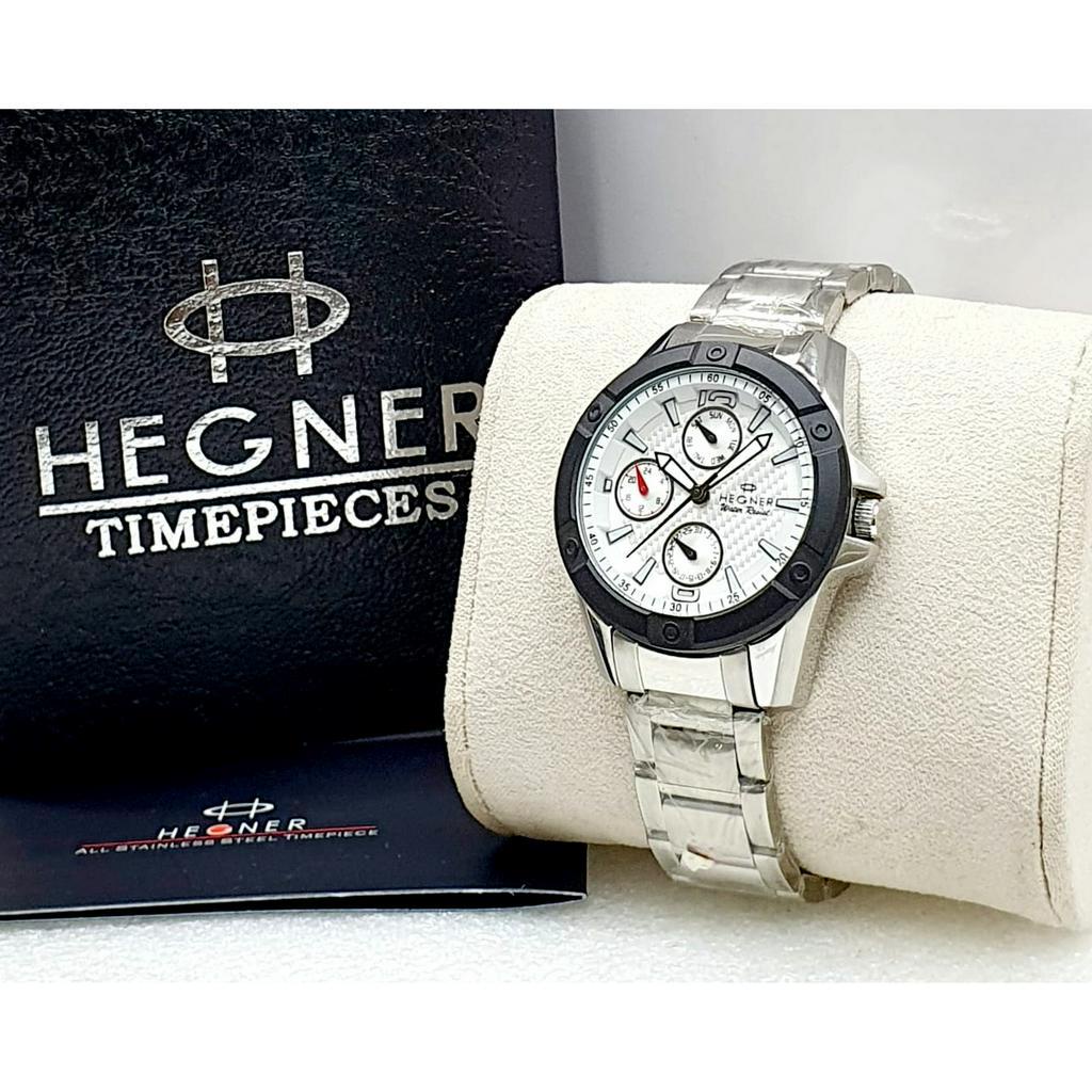 Jam Tangan Wanita Hegner 1621 Original Rantai Chrono Aktif