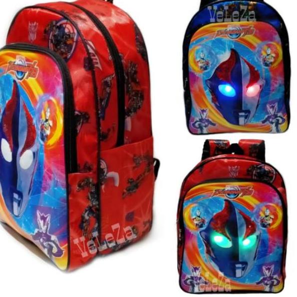 Tas Ransel Anak Laki-Laki Karakter LED Ultraman