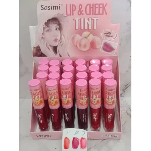 HARGA PER BOX !! LIP TINT SASIMI LIP&amp;CHEEK TINT GLOSSY MATTE S.1968