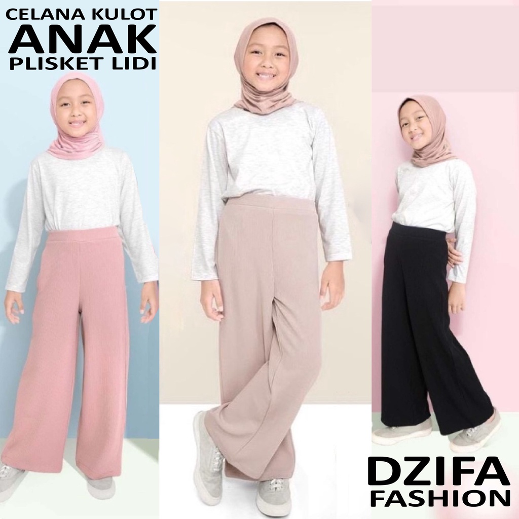 EL-NAFFA Kulot Knit Anak Premium ⁂ Kulot Knit Anak Berkualitas ⁂ Usia 5-11 Tahun KKLA