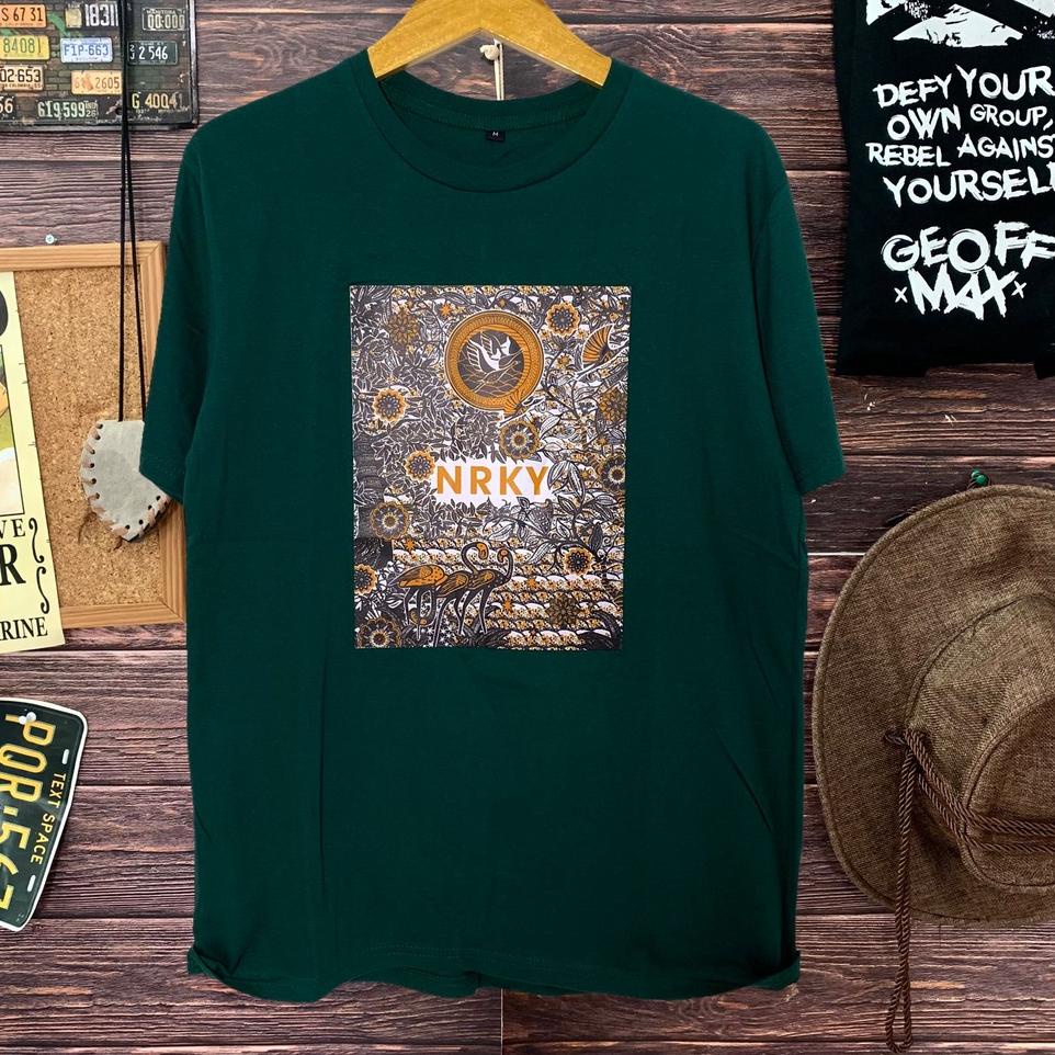 READY kaos distro pria NRKY BATIK ready size M L XL baju kaos cowok atasan pria