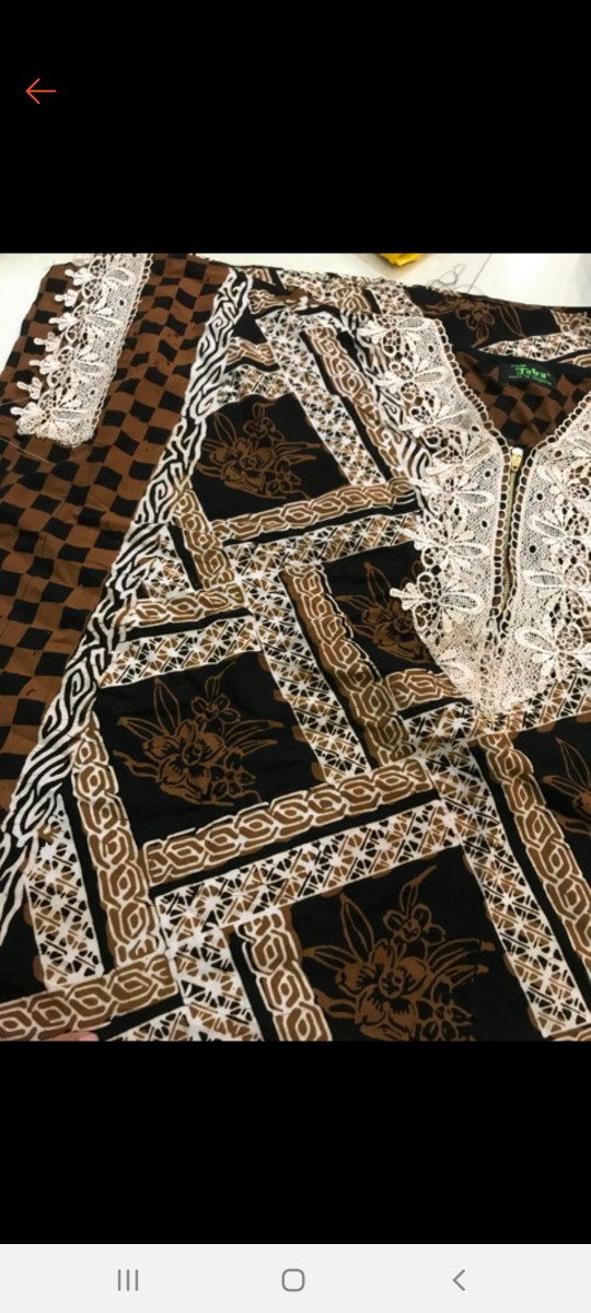 Gamis Klok Batik | Gamis Batik Mewah Toba | Gamis Terbaru
