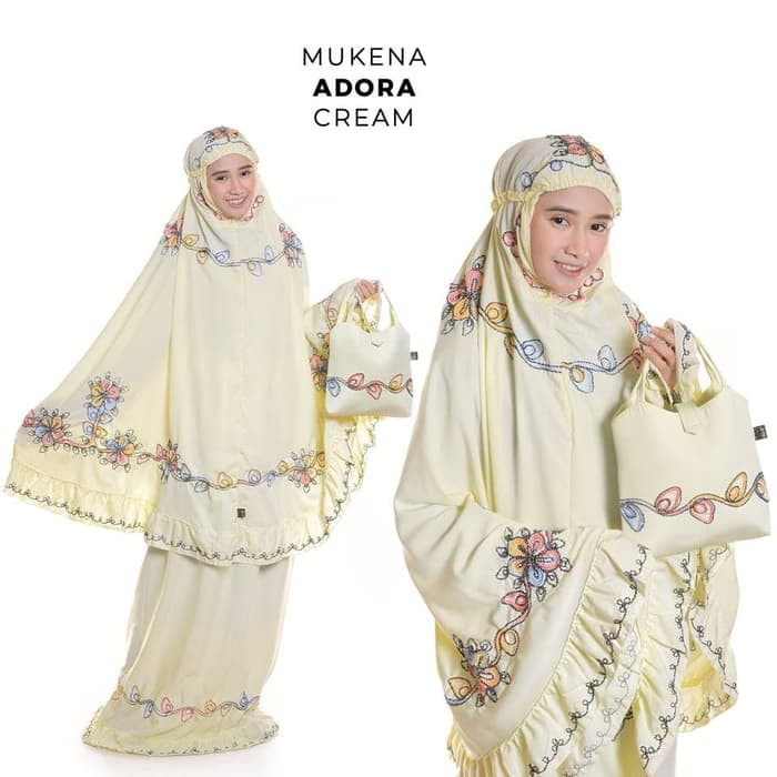 MUKENA DEWASA ADORA CREAM