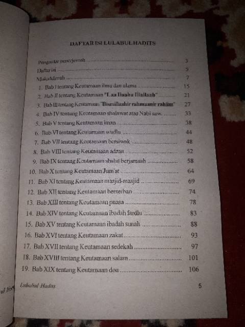 Lubabul hadist makna pegon dan terjemah bahasa indonesia