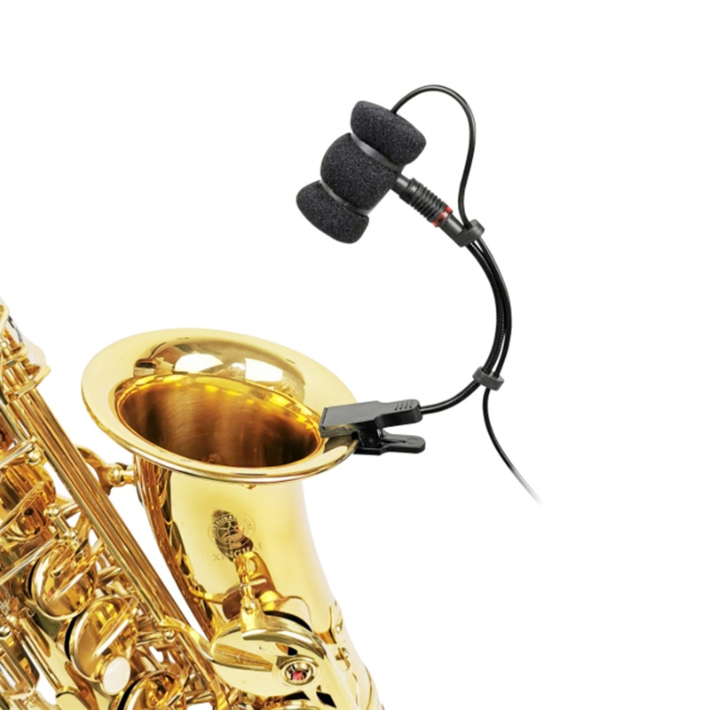 VUVW Saxophone Saxophone Mic Clip Holder Kompatibilitas Luas untuk Streaming Langsung