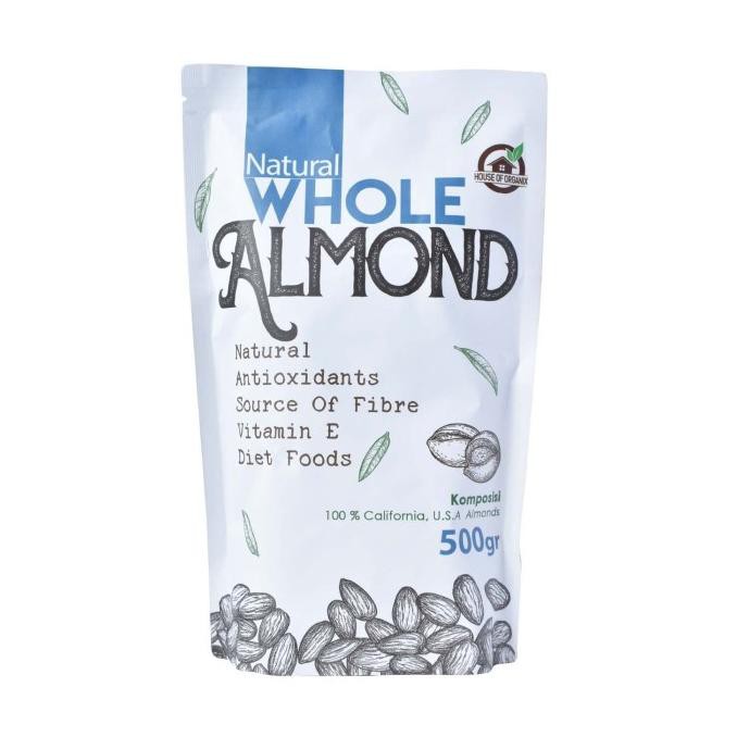 

WS Natural Whole Almond ( Kacang Almond Natural ) 500 Gr