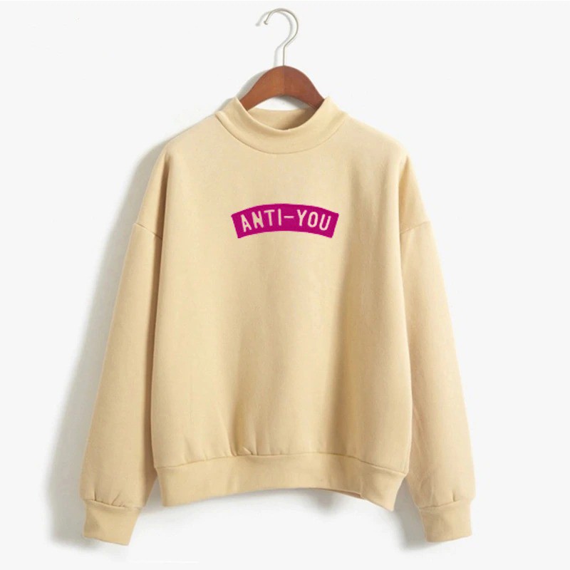 CREWNECK WANITA ANTI YOU SWEATER TEBAL LEMBUT TERBARU,