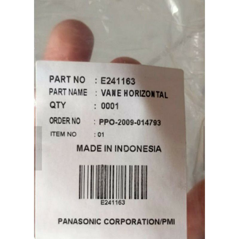 DAUN SWING AC PANASONIC STANDAR 1/2pk-1pk serie RKJ TKJ ORIGINAL