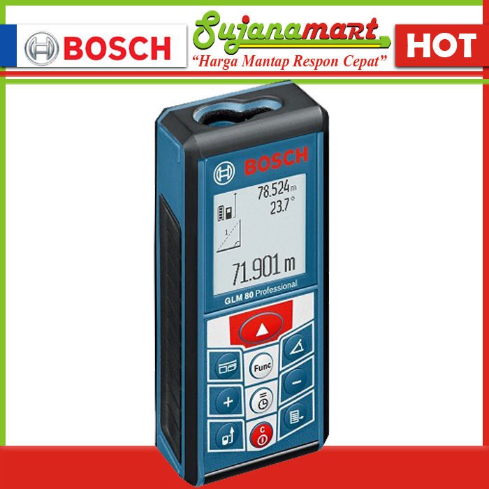 Bosch Glm 80 Ap Meteran Laser Waterpass Digital Shopee Indonesia