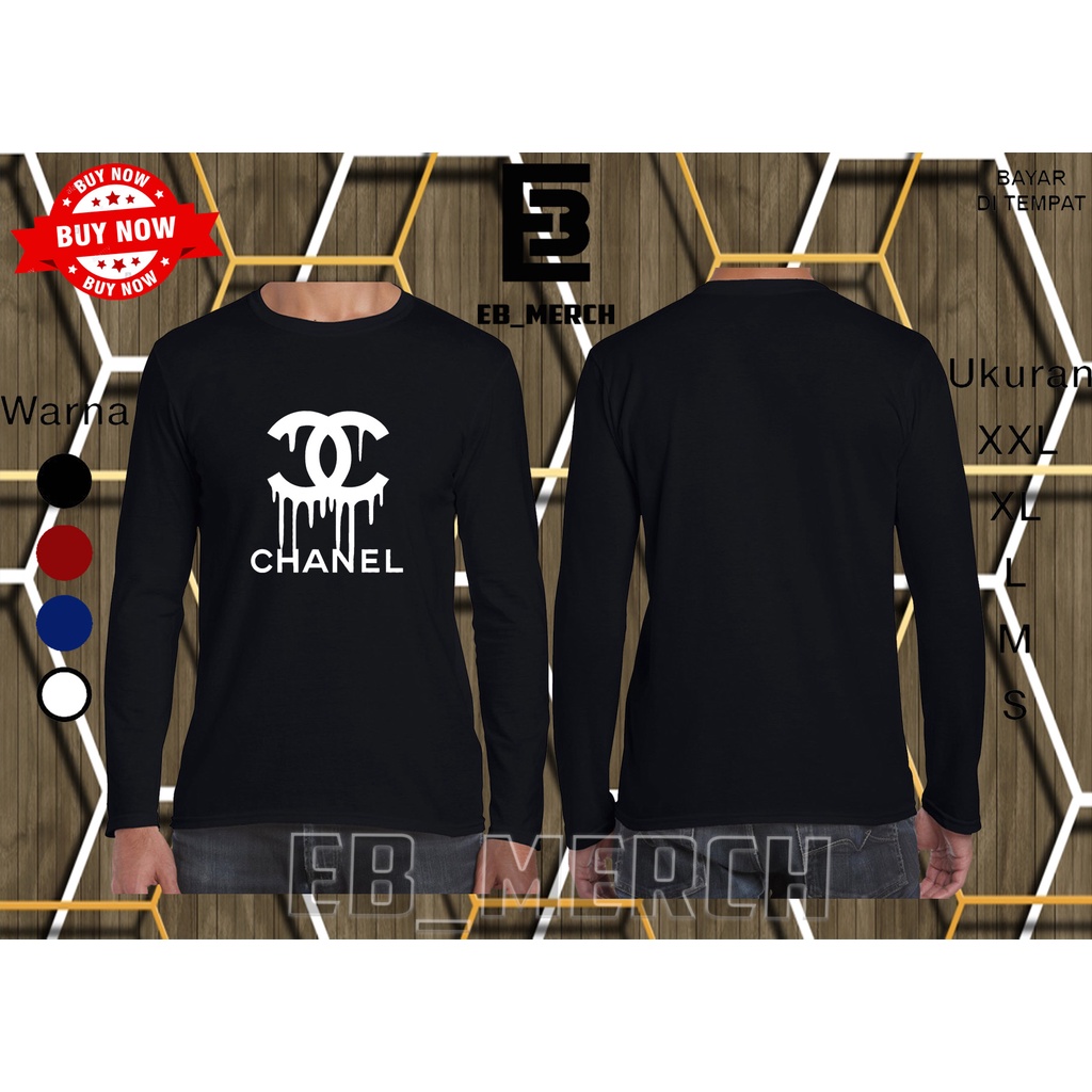 Import Quality MURAH BAJU KAOS LENGAN PANJANG  CHANEL    keren EB_MERCH
