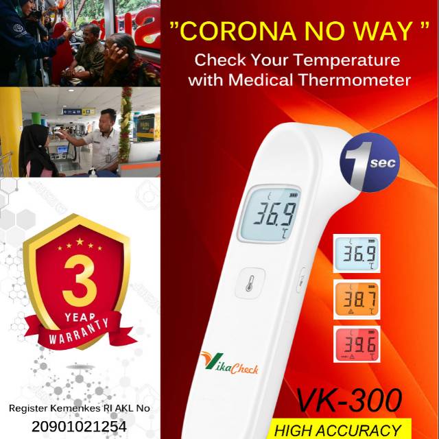 Thermometer forehead infrared VIKACHECK