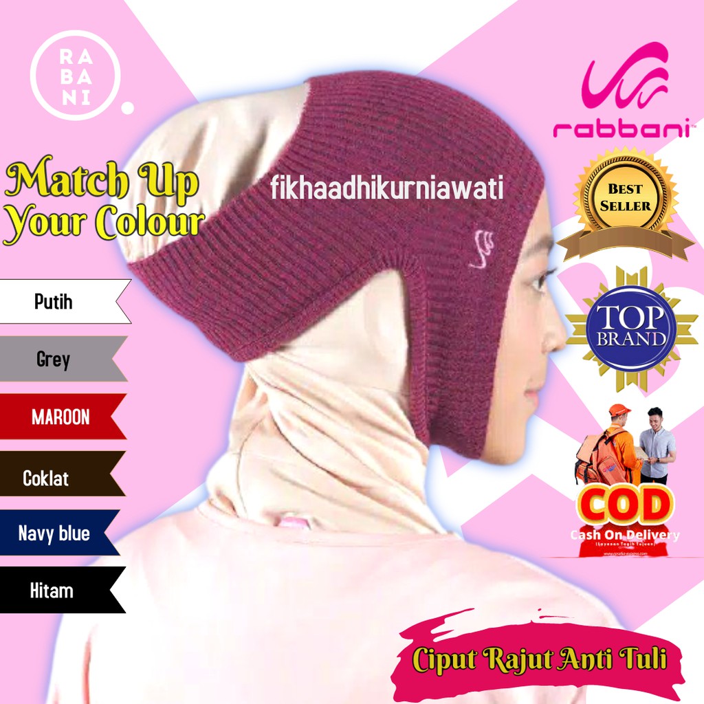 Rabbani Ciput Rajut Iket Anti Tuli Budeg Ukuran Dewasa