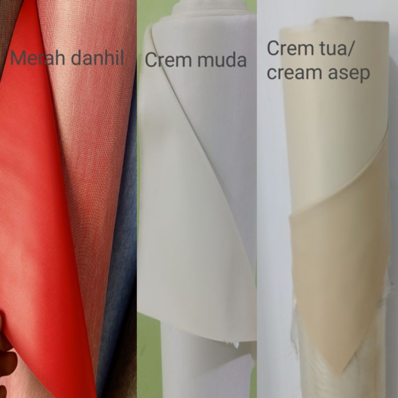 KULIT SINTESIS/KULIT IMITASI MOTIF POLOS bisa buat perlak bayi-1