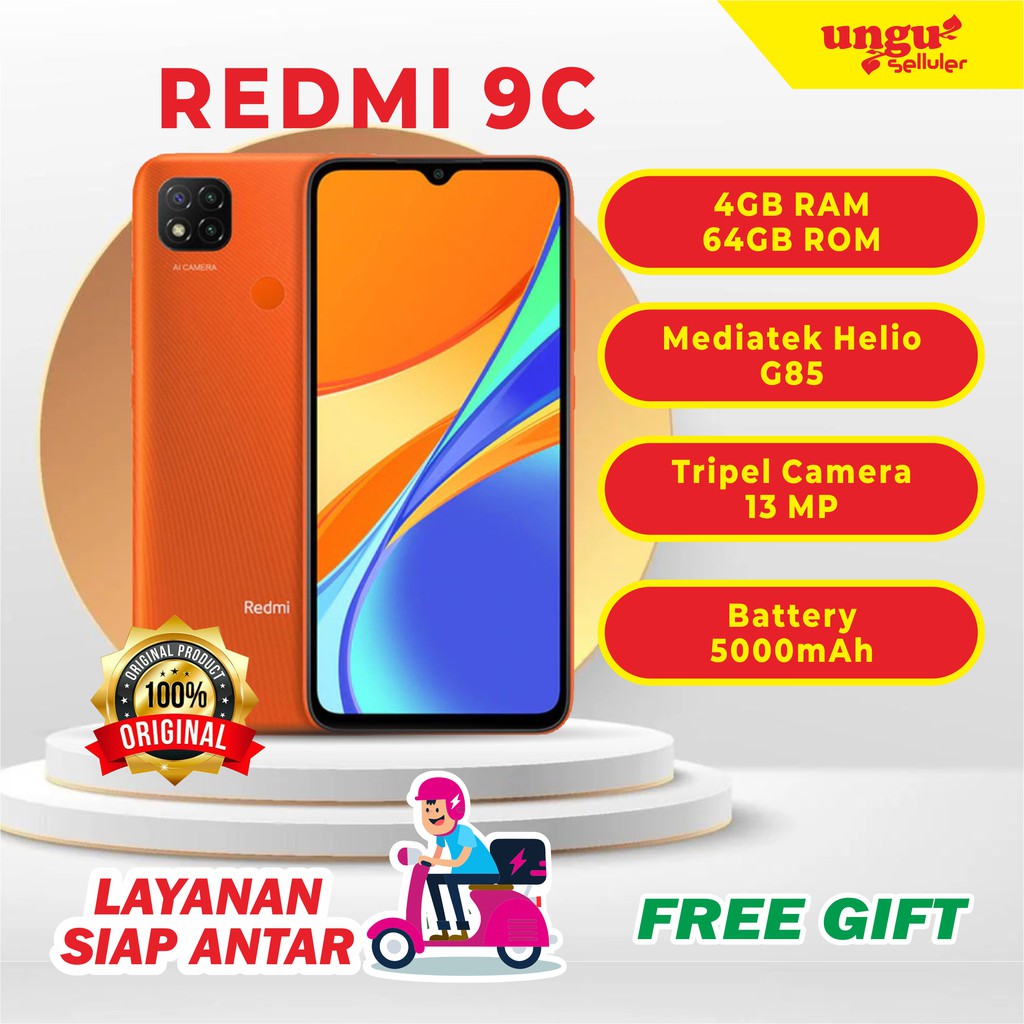 Handphone Xiaomi Redmi 9C RAM 4/64 GB  Garansi Resmi