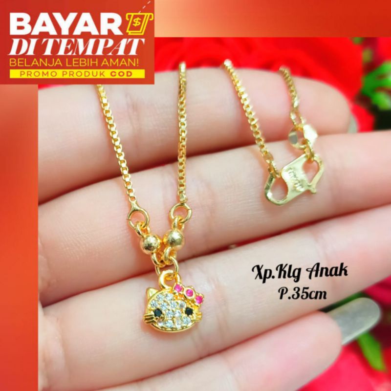 Kalung Anak Permata Hello Kity Lucu ll Anti karat