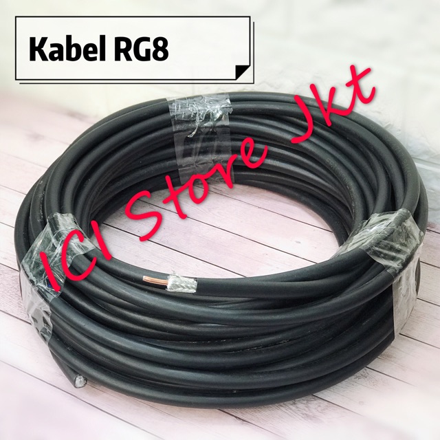 Paket Kabel RG8 20m dan konektor