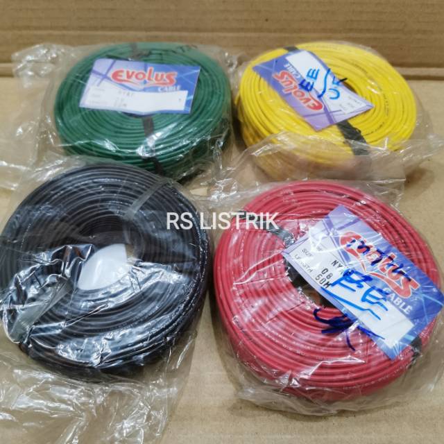 Kabel NYAF 0,8mm 50 Meter Kabel Tunggal Serabut