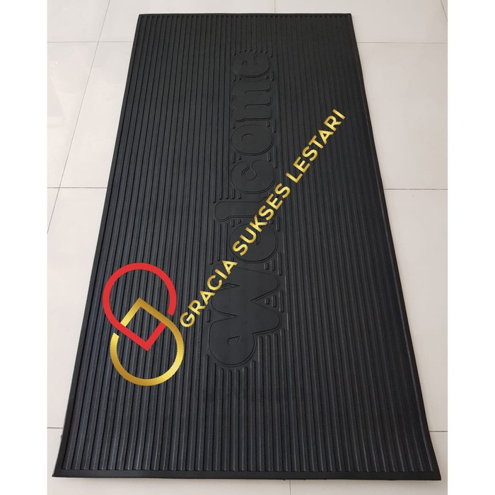 Keset Karpet Karet Anti Slip WELCOME Giant Karet