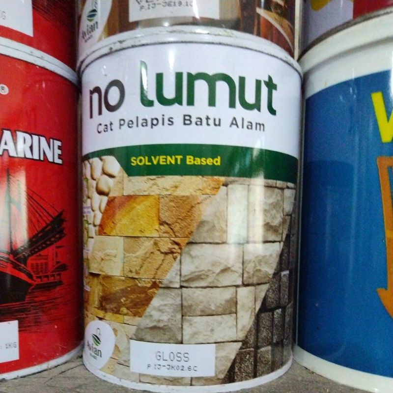 No Lumut cat batu alam.  cat batu hias, cat gapura