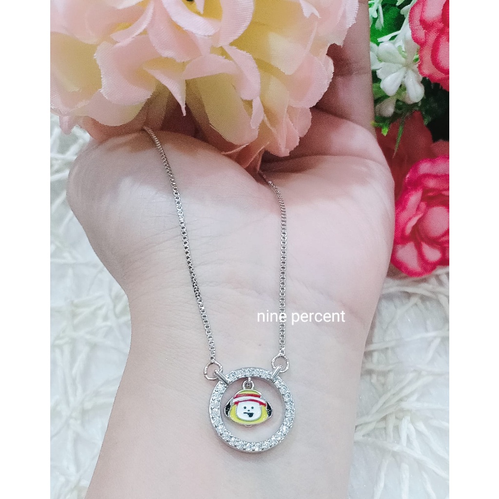 COD, TERBARU KALUNG PERHIASAN ANAK FASHION BTS/BT21/GOLD/SILVER