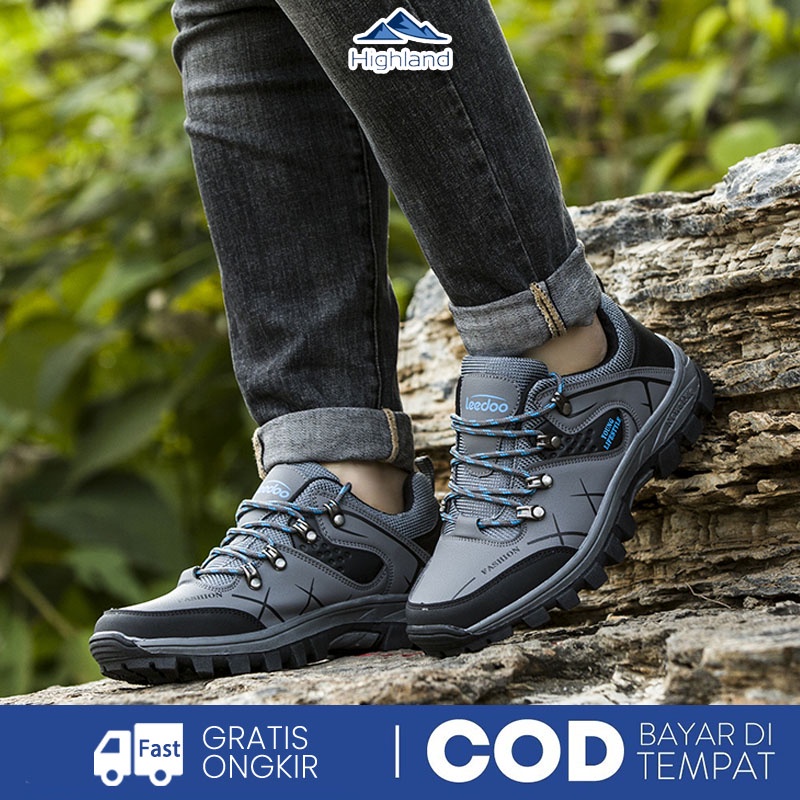 COD Highland Sepatu Gunung Sepatu Tahan Air Sepatu gunung Non-Slip Hiking Panjat Hiking Shoes MH202